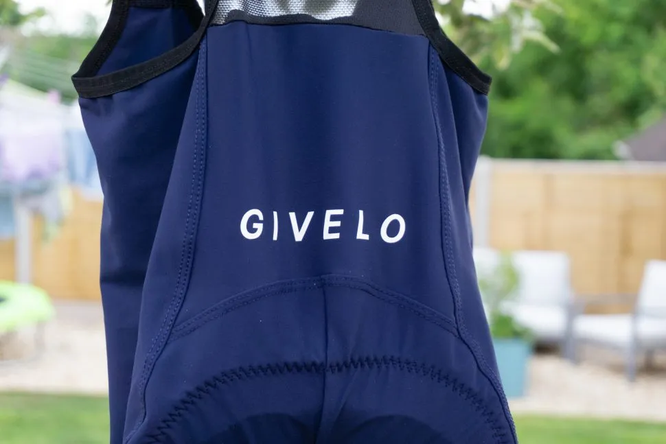 Yellow and blue Givelo cycling apparel