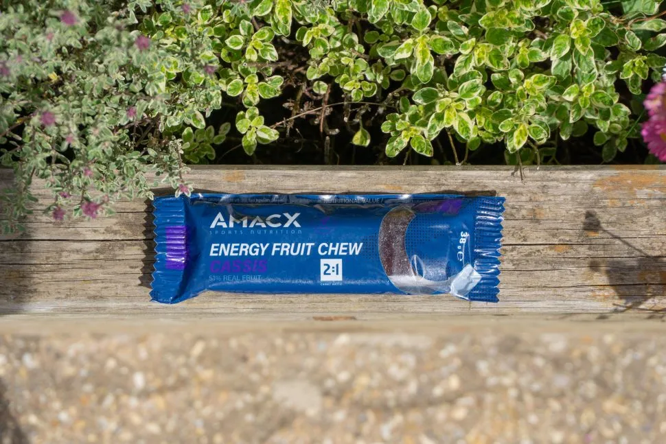 Amacx nutrition bars in blue packaging