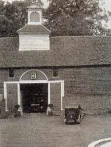 An archway exit from the yard in 1936 (another one matched it on opposite side) which was about 50 yards square. After the war, it was converted to 12 maisonettes and garages.