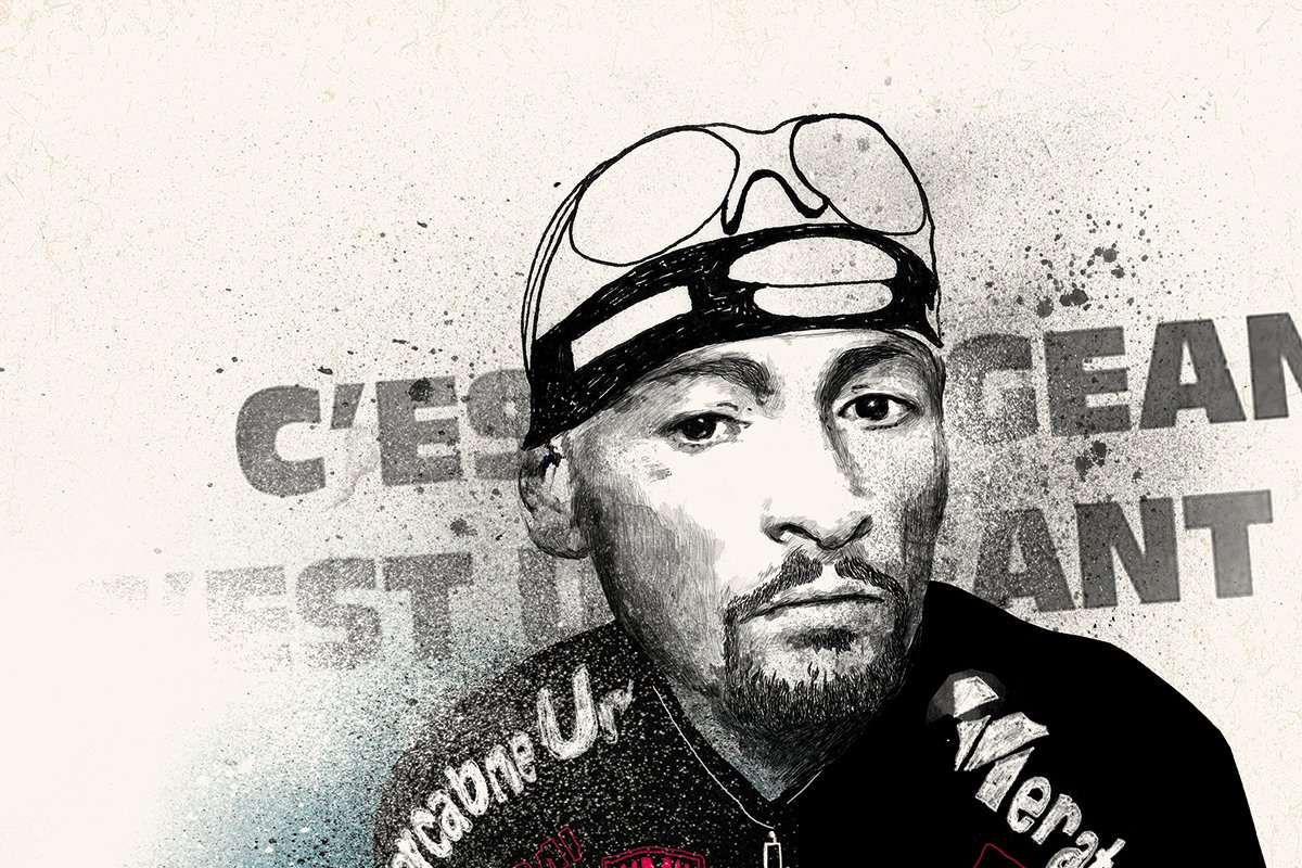 Poster Marco Pantani 'On Strike' – A3 – Pub Campagnolo – Neuf