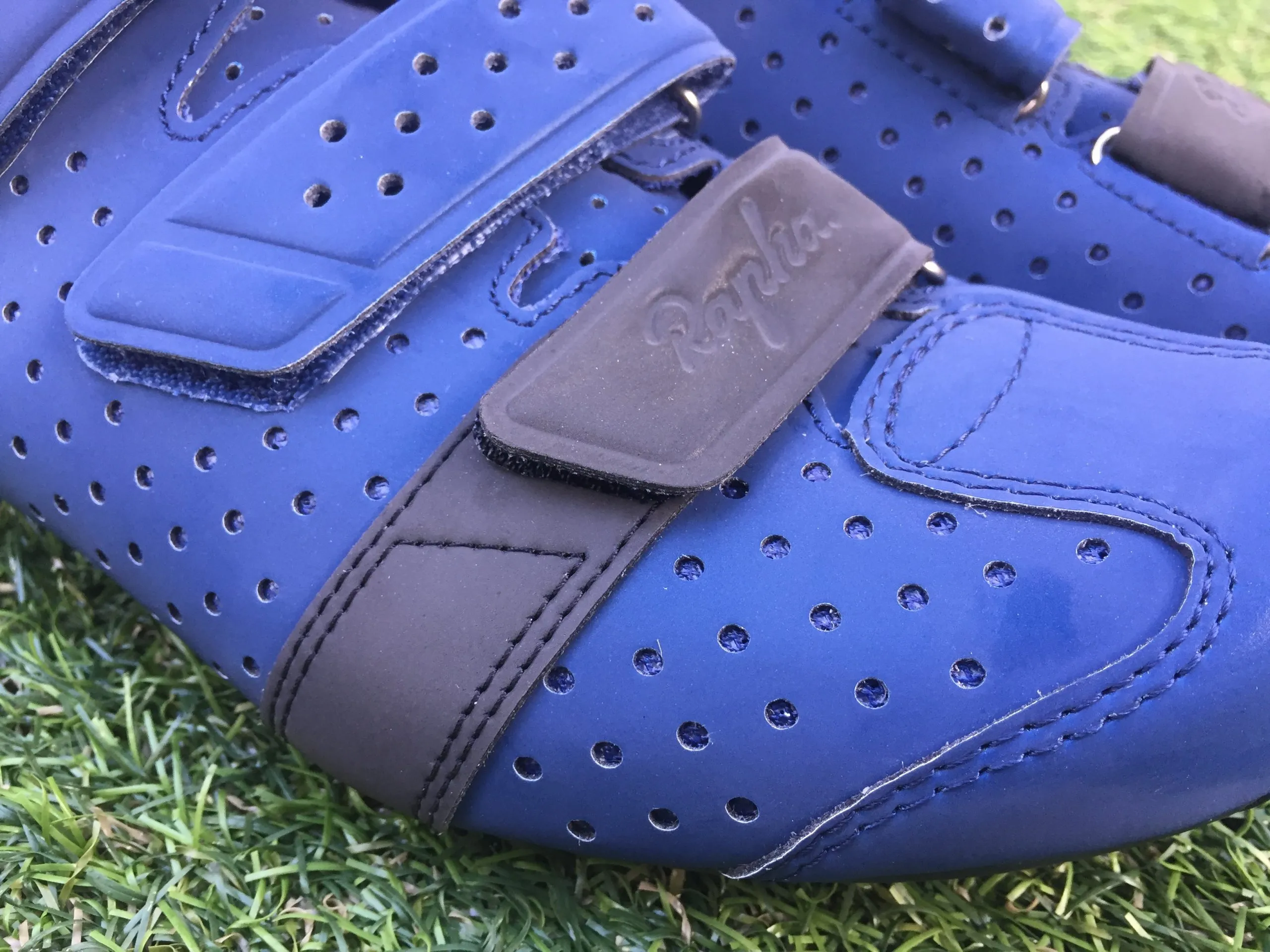 Blue Rapha Reflective Climber's Shoes | Cyclist