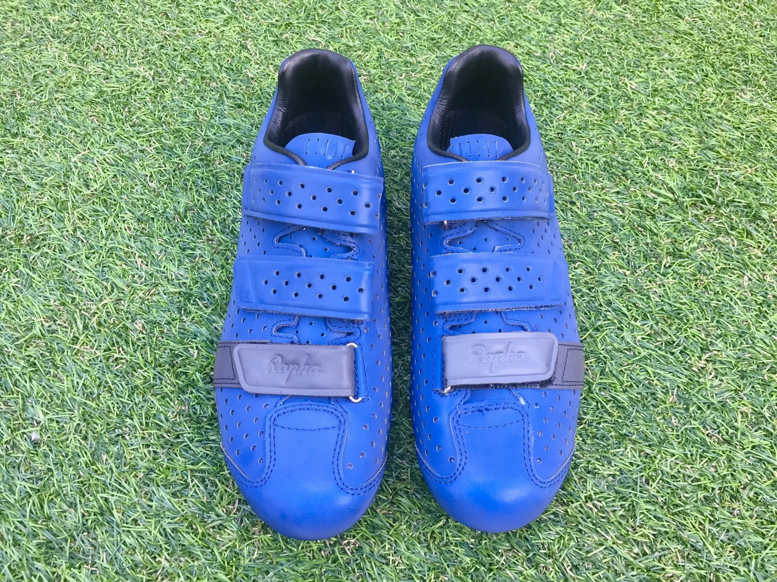 Blue Rapha Reflective Climber's Shoes | Cyclist