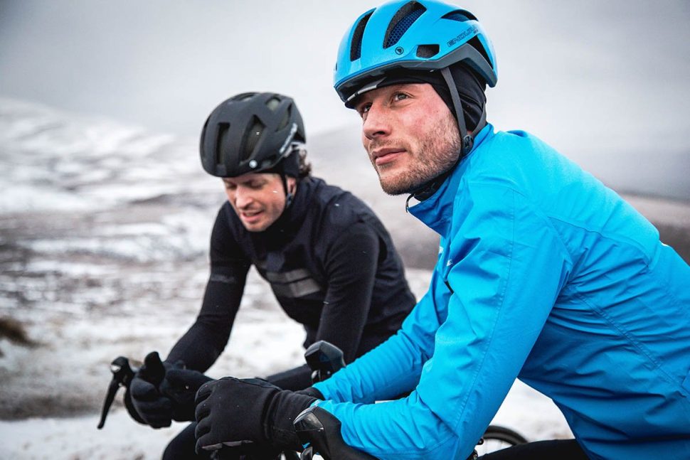 Mountain Bike Skull Cap Mens Bike Helmet Winter Fleece Cycling