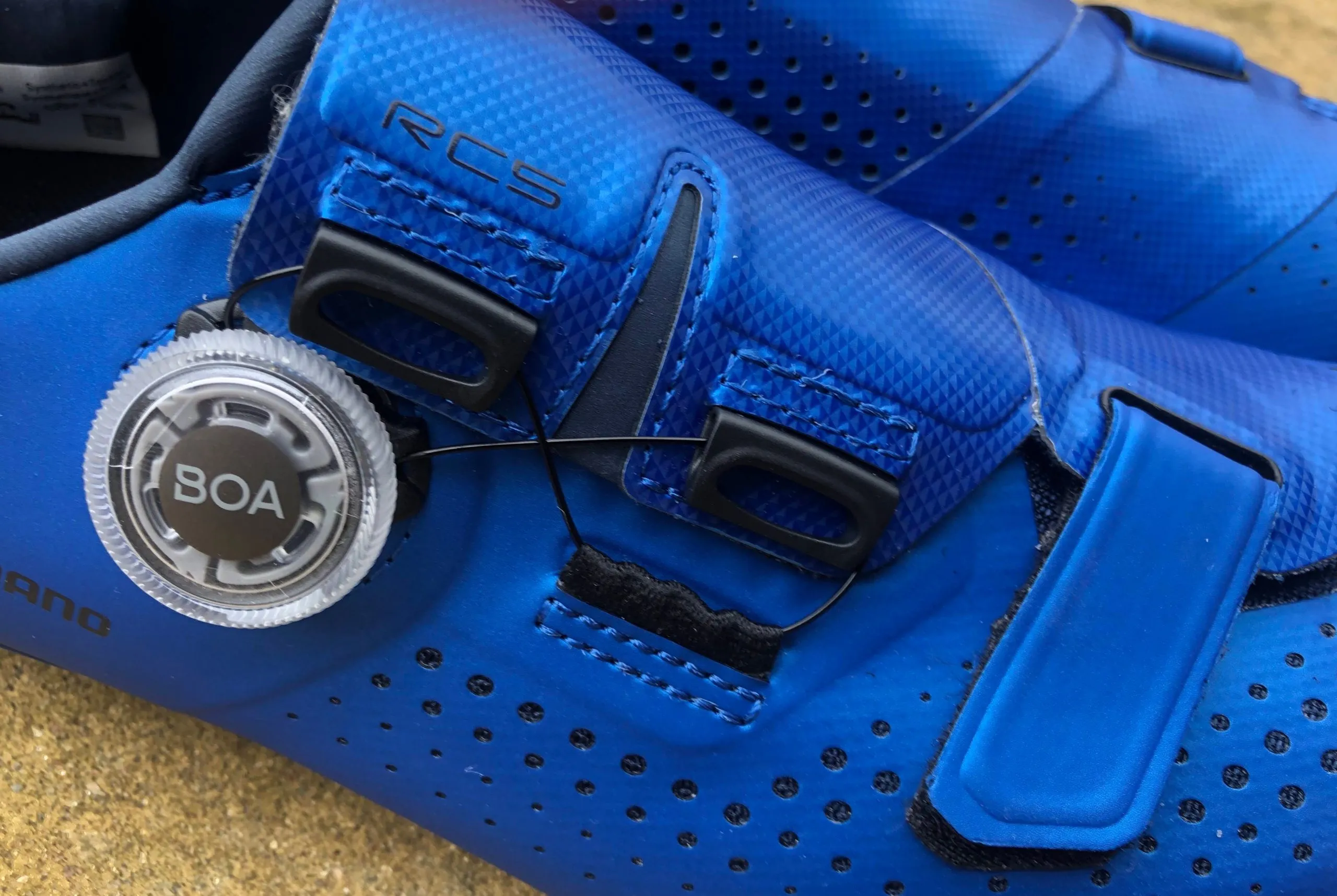 Chaussures De Cyclisme Shimano RC5 Bleues Pointure 48 - État Comme Neuves, Pour Route
