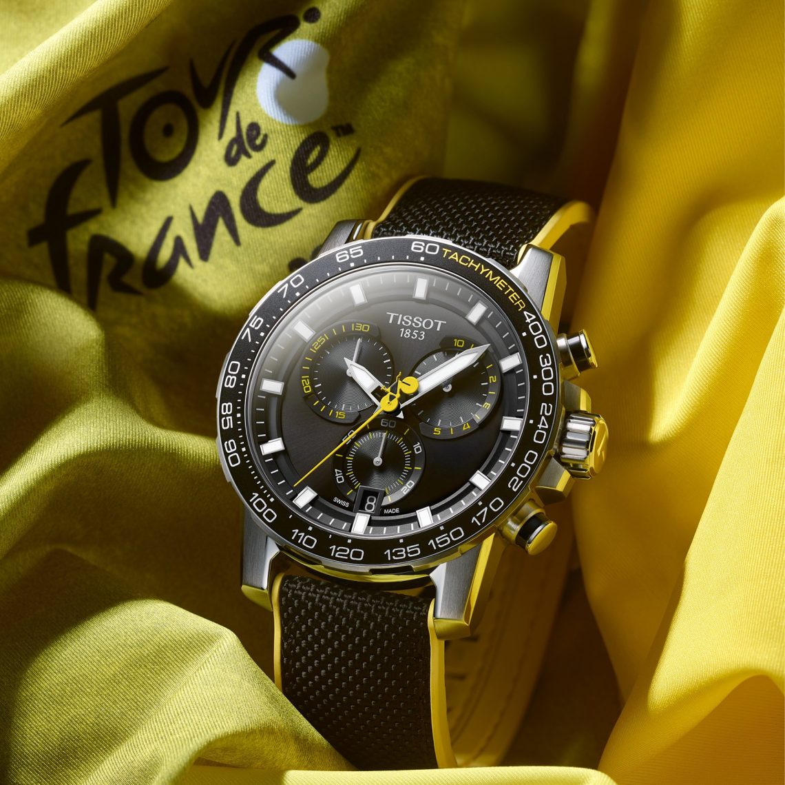 Standardisation of time Tissot watching the clock at all major cycling