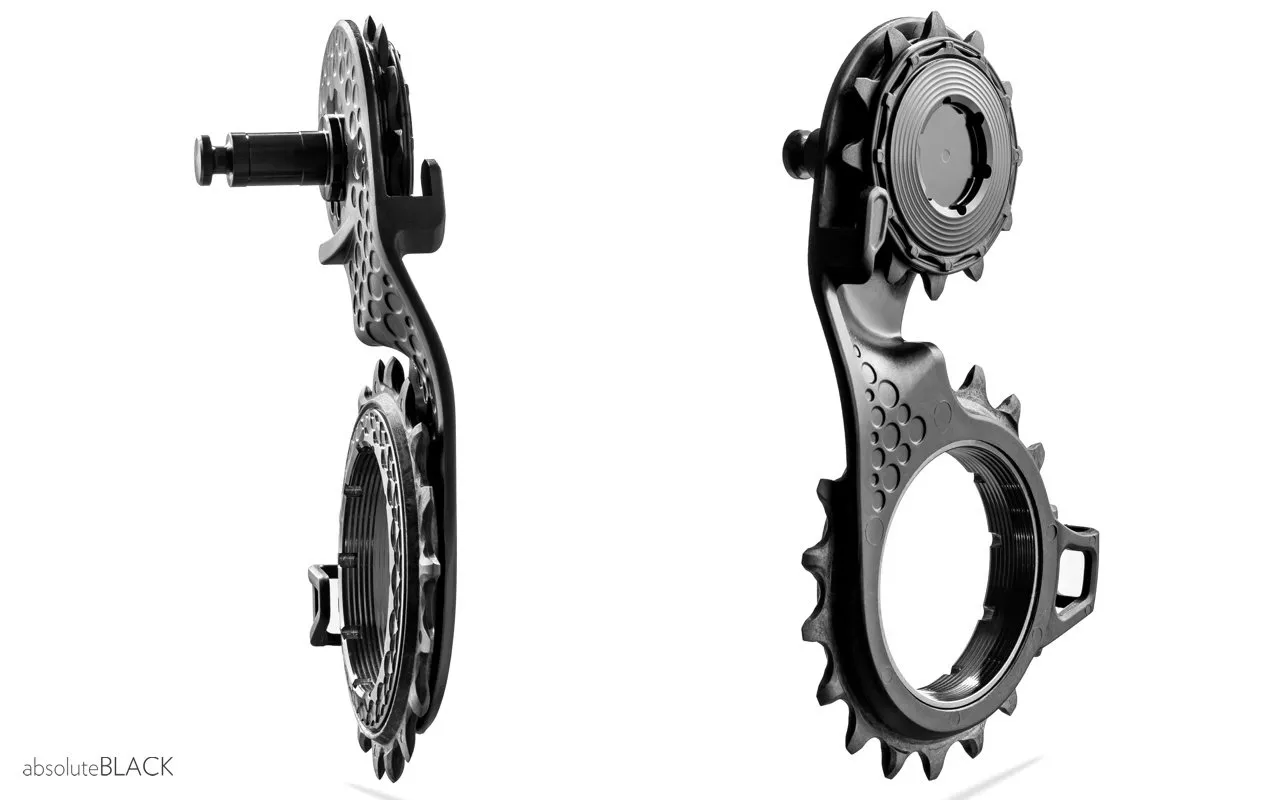 パーツ absoluteBLACK HOLLOWCAGE HOLLOWcage Carbon Ceramic Oversized Derailleur Pulley Cage