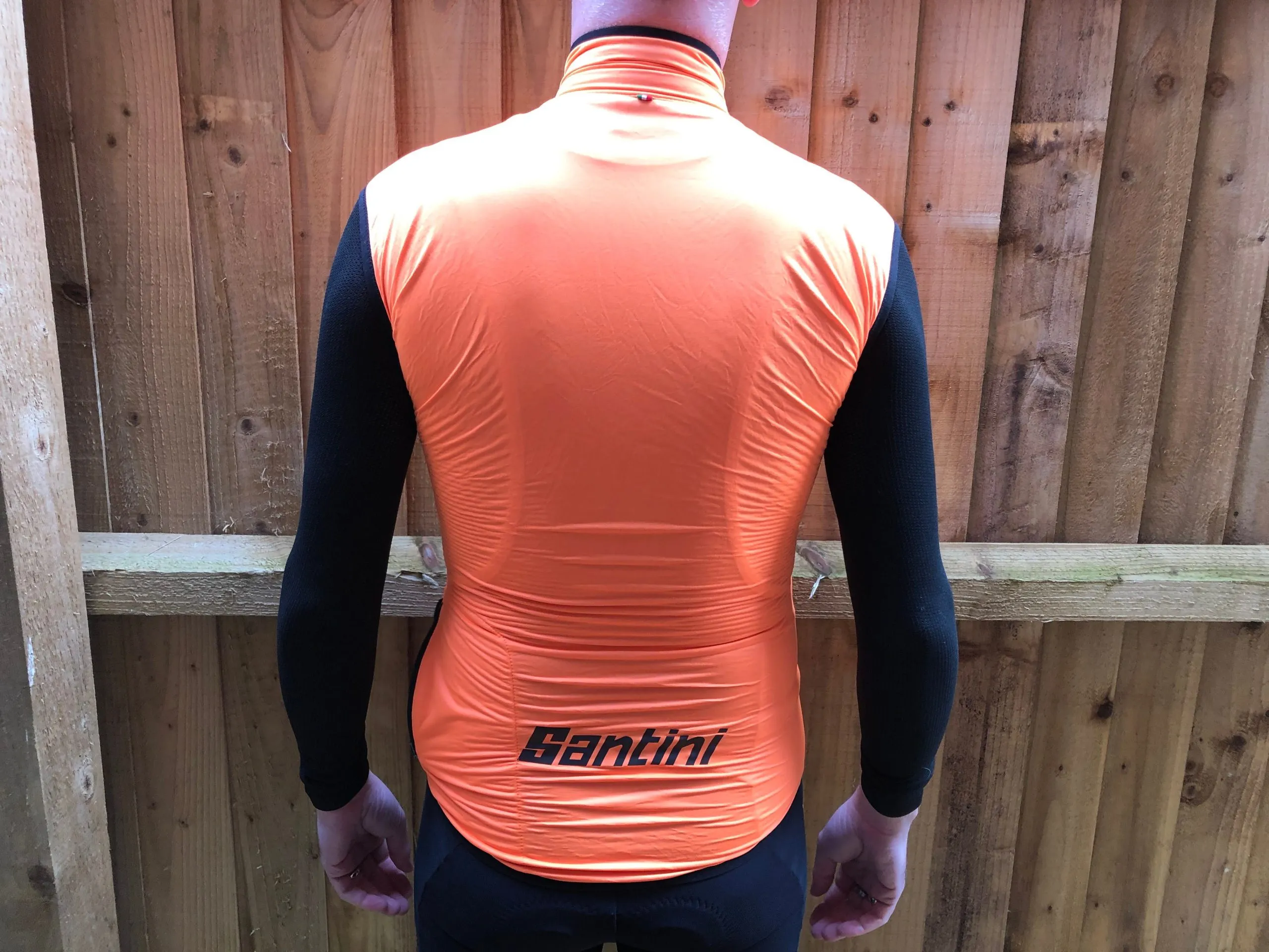 Gilet Coupe-vent Imperméable Santini Guard Nimbus - Orange Fluo, Cyclisme, Neuf Avec étiquettes