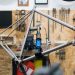 Steel frame under construction