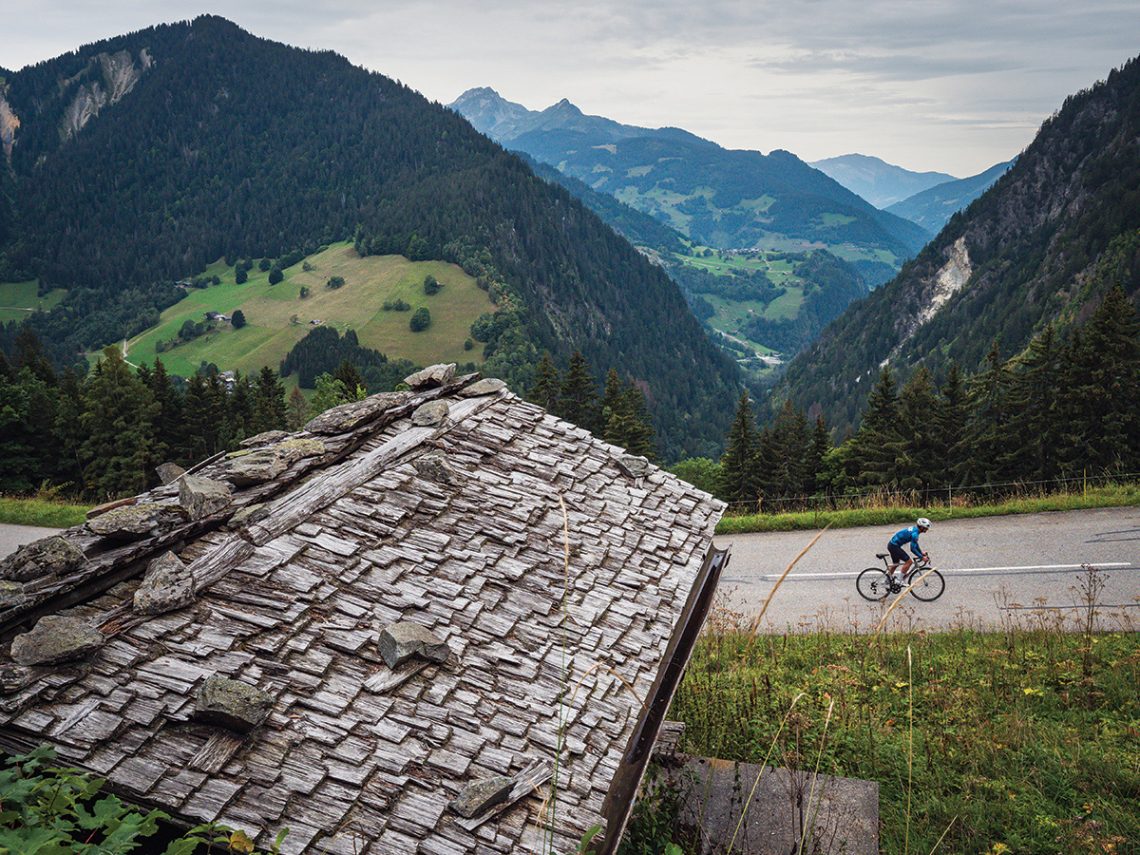 Classic Tour de France climb Cormet de Roselend Cyclist