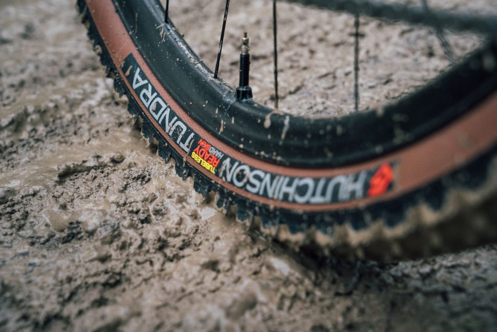 Hutchinson Tundra 50mm tyre ridden through mud