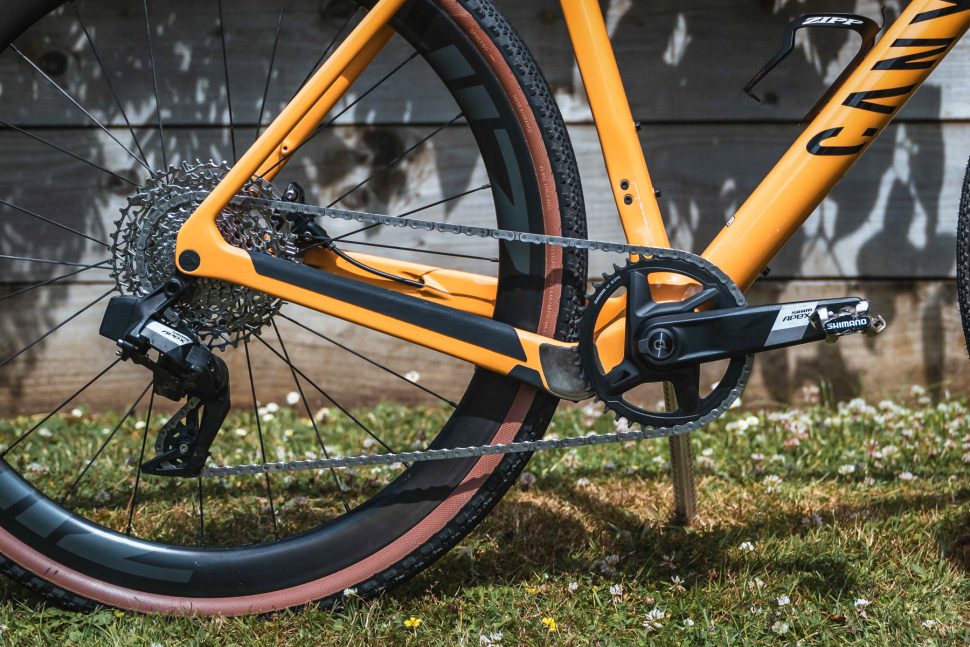 SRAM Apex AXS drivetrain fitted to Canyon gravel bike