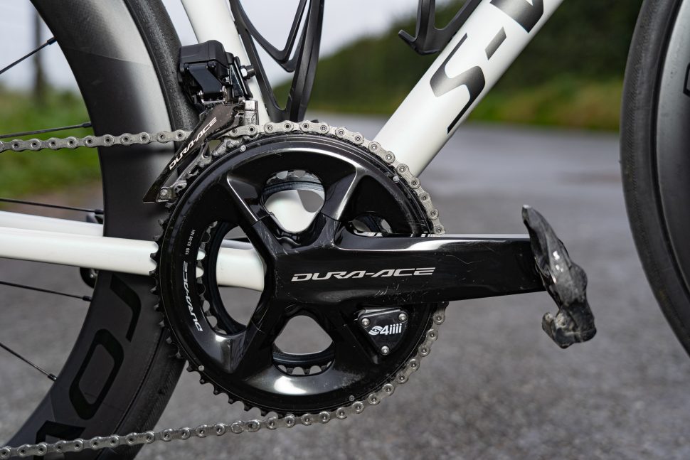 White Specialized Tarmac SL8 S-Works Di2 bicycle