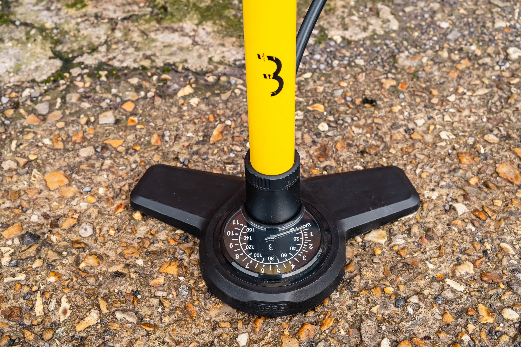 BBB Cycling AirSteel Bike Floor Gauge | Hand Pump With DualHead 3.0 Universal For Presta Dunlop And Schrader | BFP-27 | Black, 670 Mm - View #5