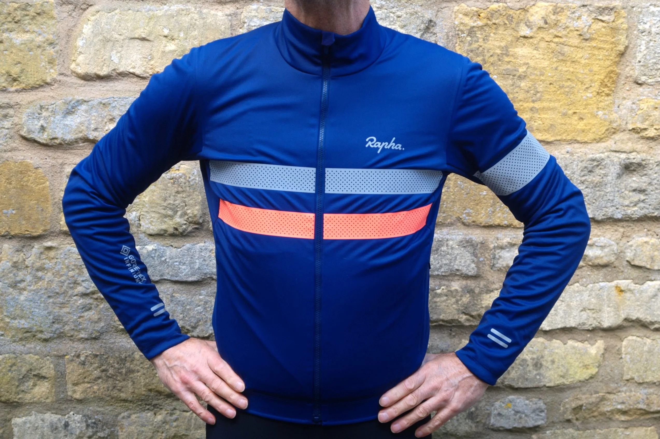 ウェア Rapha BREVET LONG SLEEVE WINDSTOPPER 2XL AHP01XX_Brevet-Long-Sleeve-