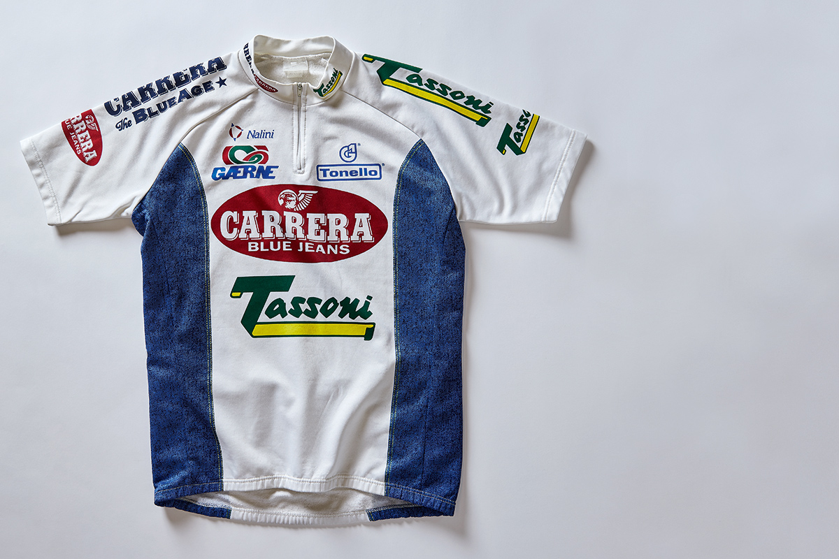 Vintage 1995 Carrera Radtrikot – Tassoni, Marco Pantani Team (Größe XXL
