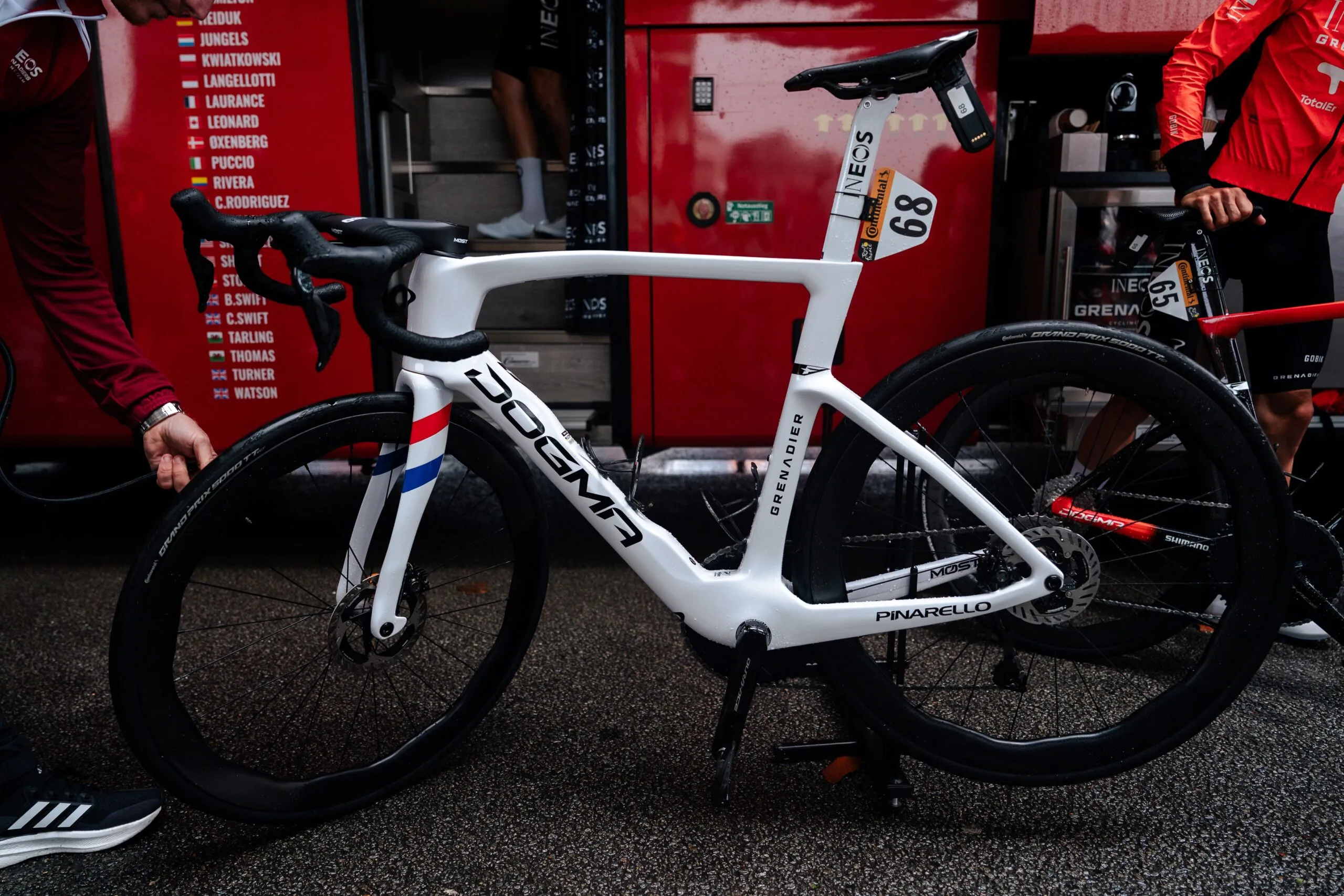 Tour de France bike: Sam Watson’s red, white and blue Pinarello Dogma F