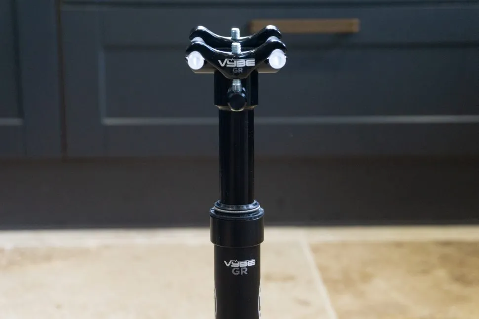 Black bicycle handlebars, stem and seatpost